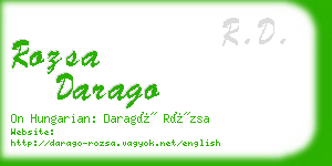 rozsa darago business card